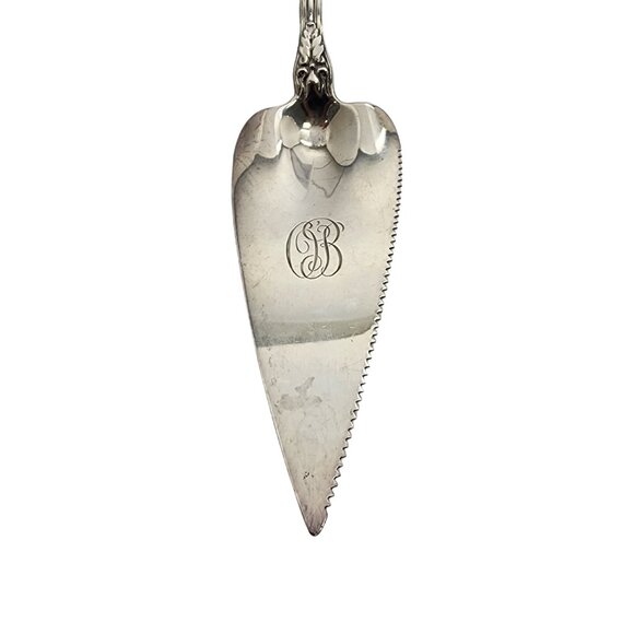 Tiffany & Co Strawberry Vine Sterling Pie Pastry Server w/mono 11 3/8" #15319 - Picture 5 of 10